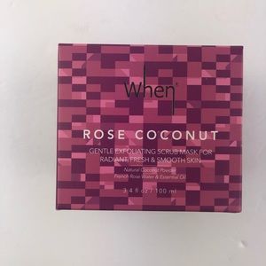 When Rose Coconut Scrub Mask NEW